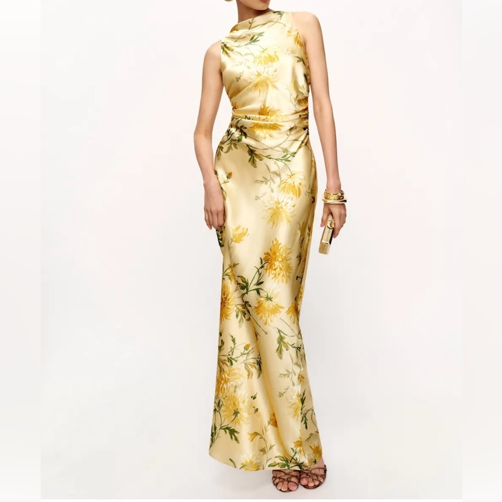 Reformation Anaiis Silk Dress